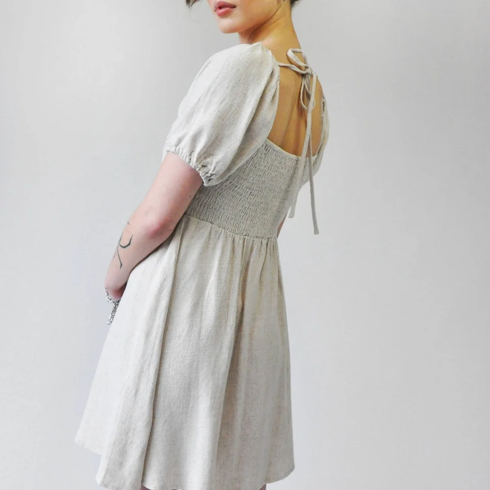 Noctex Antonella Linen Dress - Picture 3 of 6